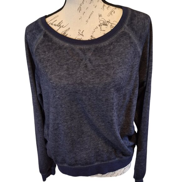 Womens Crew Neck Casual Lightweight Sweatshirt - Retro 90s Streetwear Fall Comfy - Picture 1 of 7